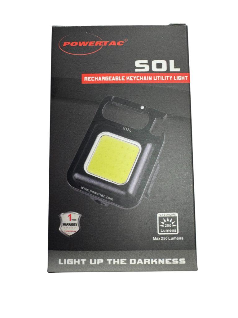 SOL Rechargeable COB Keychain Work Light – 250 Lumens