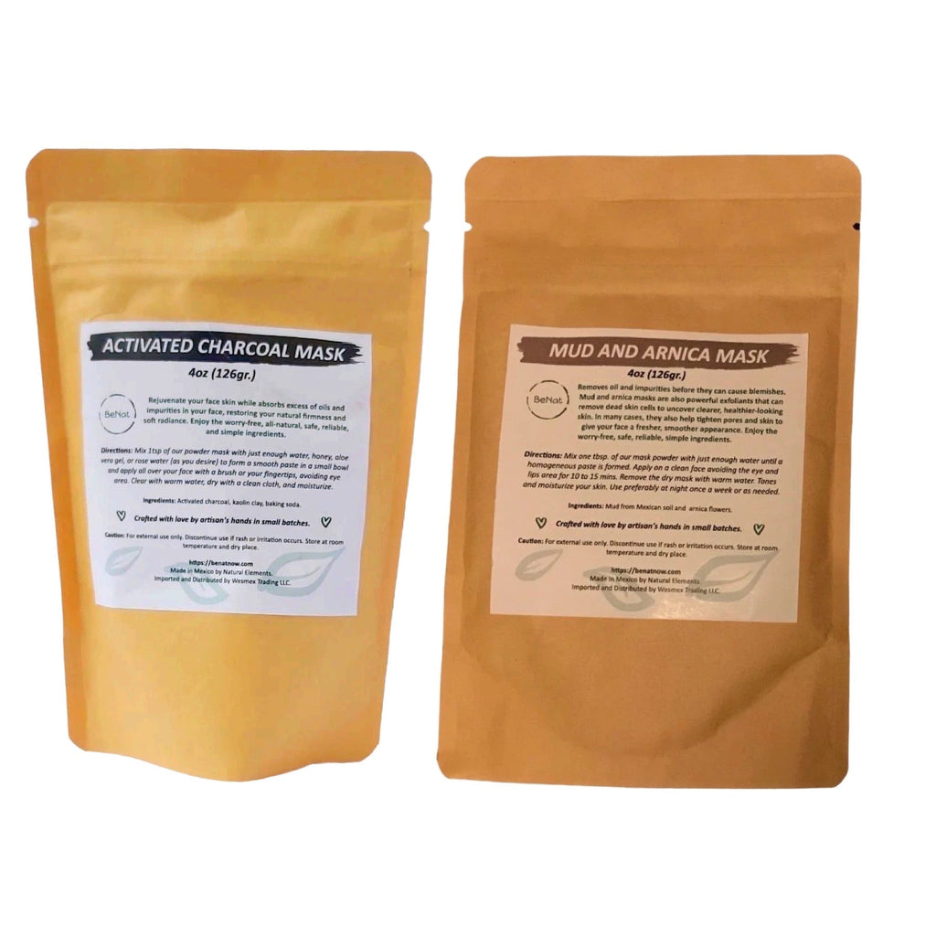 Activated Charcoal + Mud & Arnica Facial Masks Bundle - product photo 11