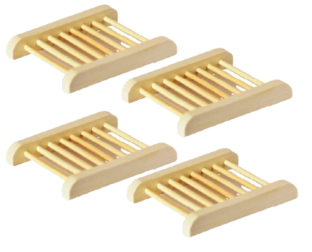 4-Pack Bamboo Soap Dish - product photo 7