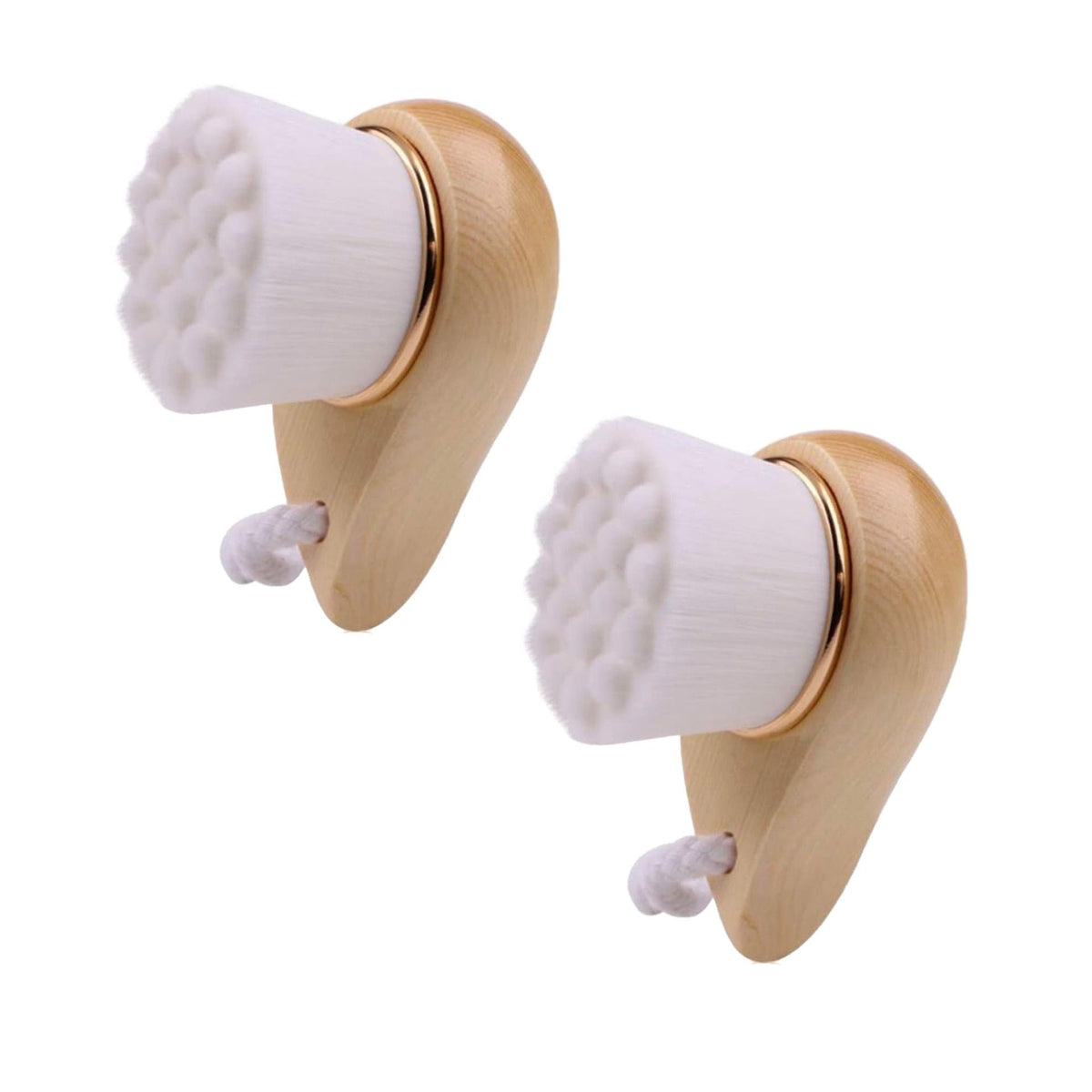 2-Pack Extra-Fine Facial Brush with Bamboo Handle - product photo 2