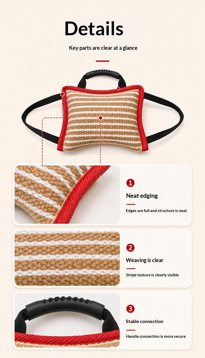 Jute Bite Cushion and Bite Roll for Dog Training