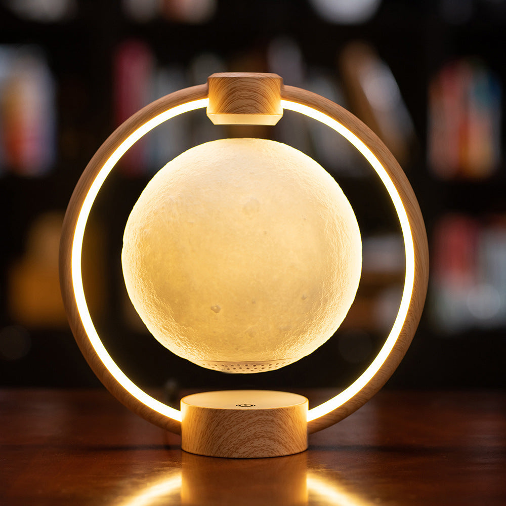 Levitating Moon Lamp with Bluetooth Speaker