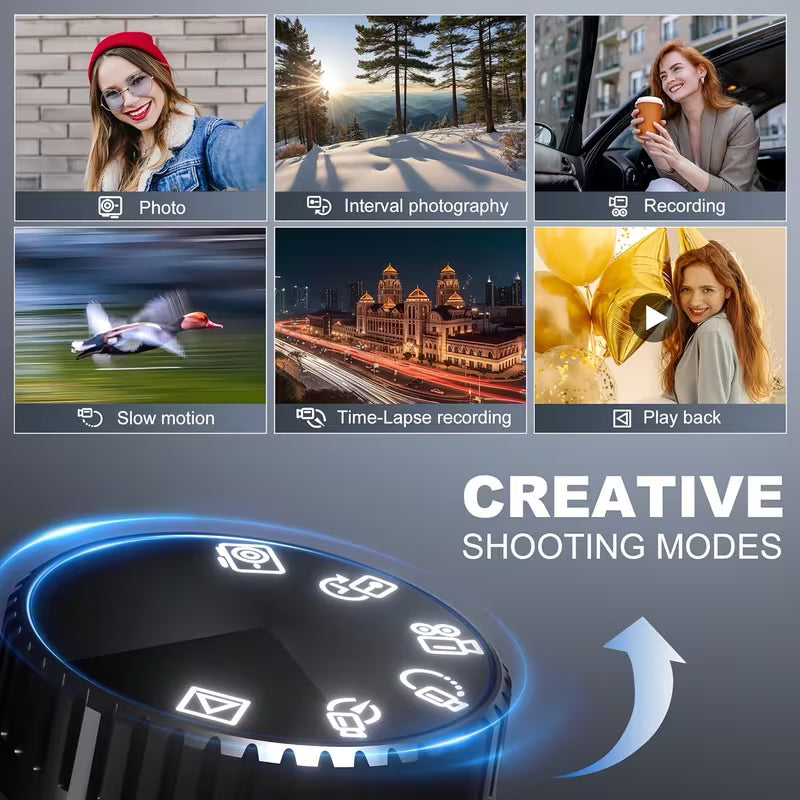 48MP 4K Digital Vlogging Camera with WiFi and 32GB Card