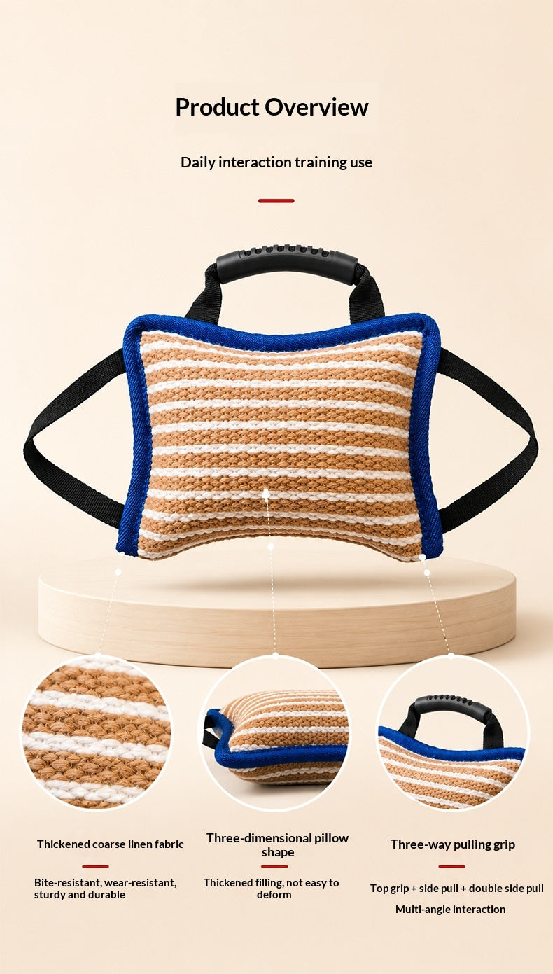 Jute Bite Cushion and Bite Roll for Dog Training