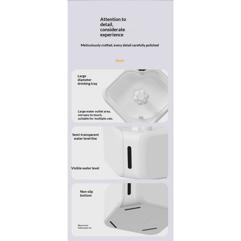 Automatic Circulating Filtered Pet Water Fountain