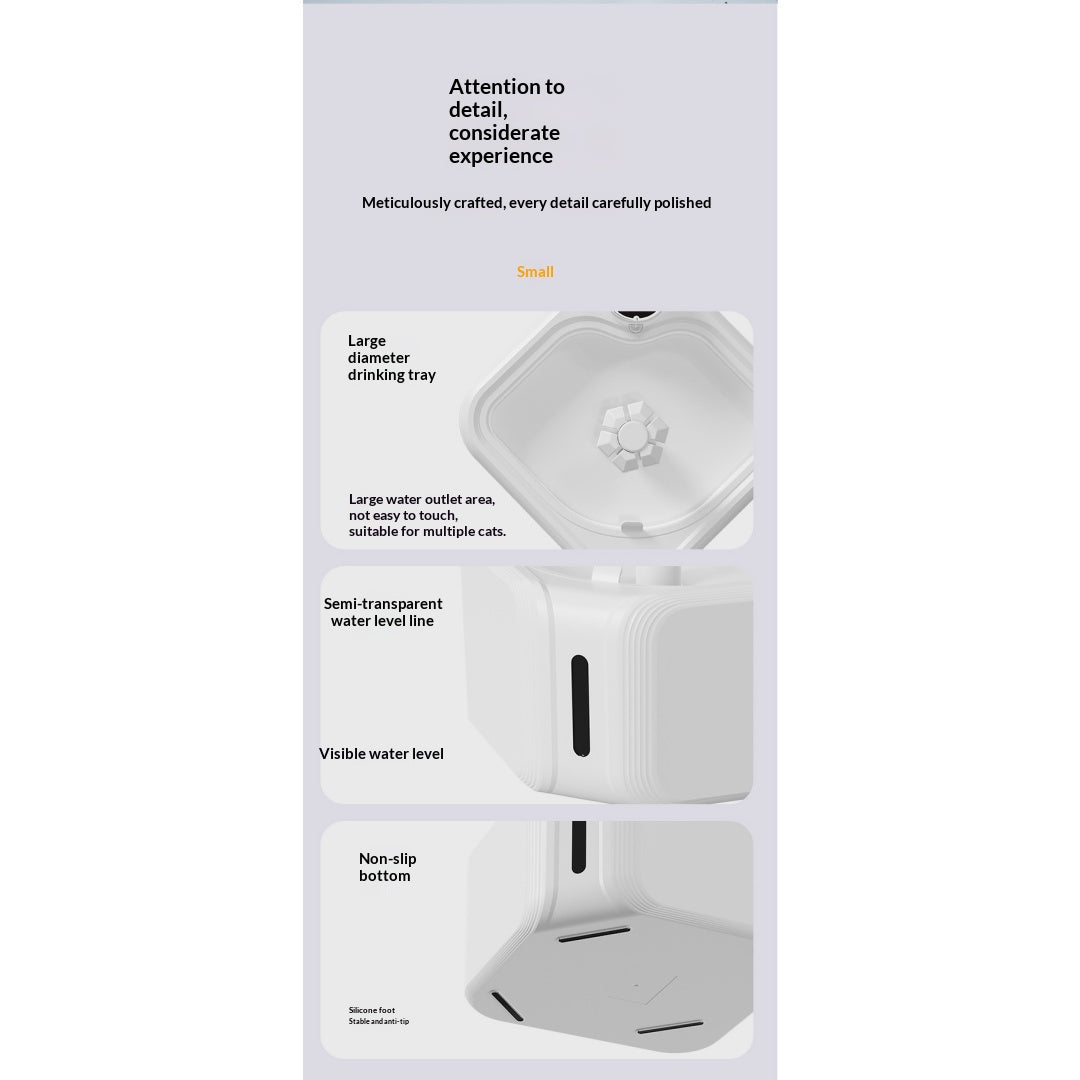 Automatic Circulating Filtered Pet Water Fountain
