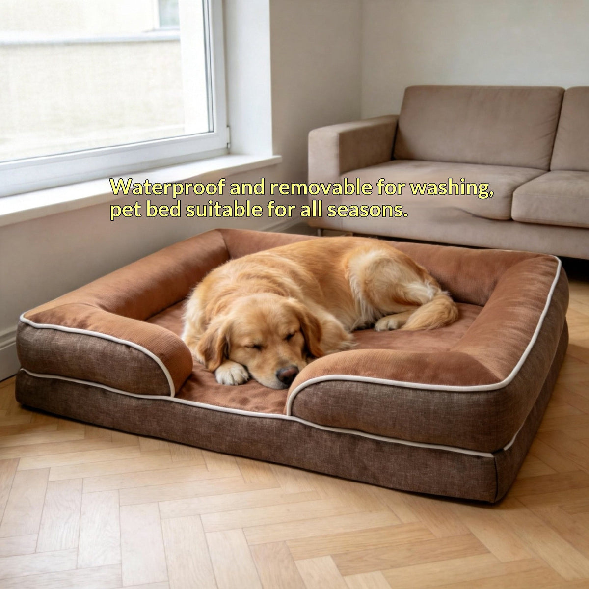 Dog Bed with Removable Cover