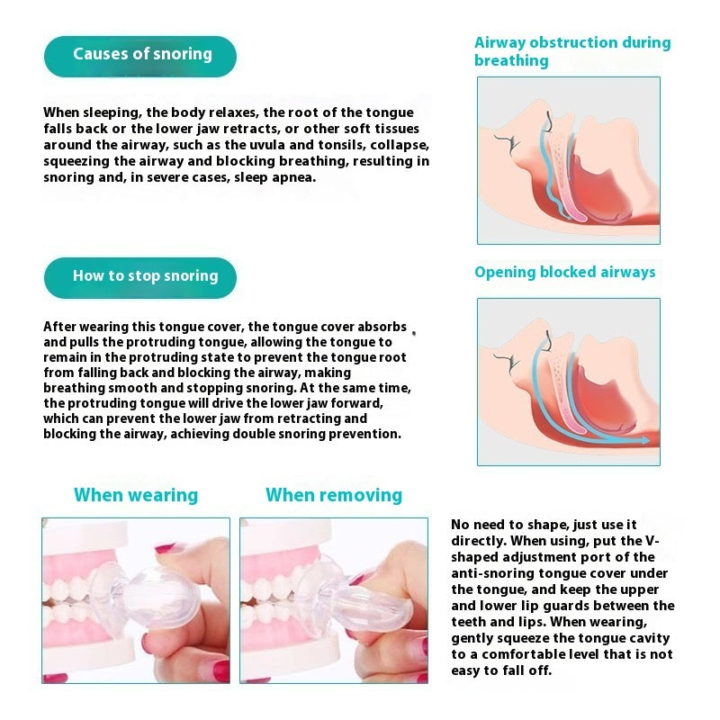 Silicone Tongue-Retaining Mouthpiece