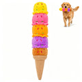 Rainbow Ice Cream Plush Squeaky Dog Toy – 17.7 Inches