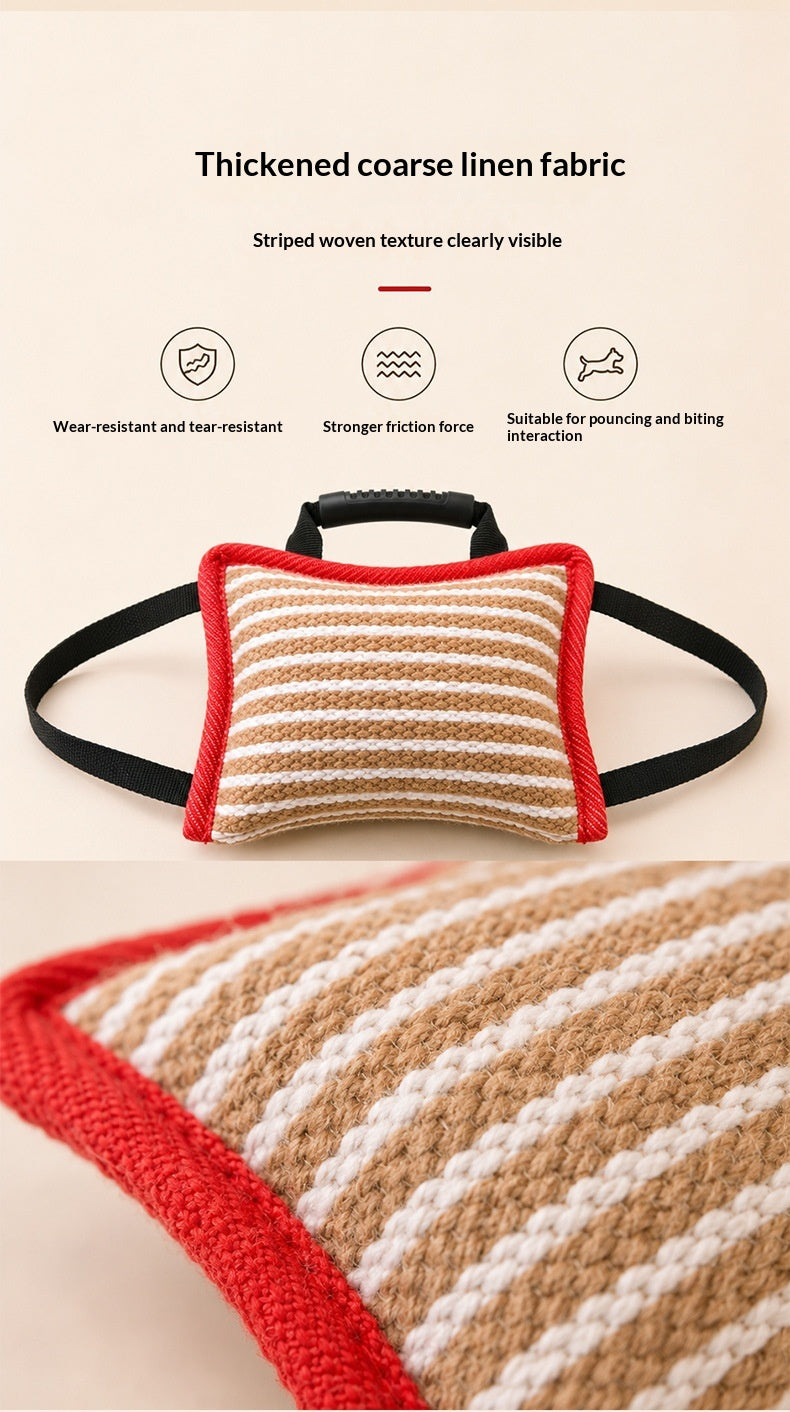 Jute Bite Cushion and Bite Roll for Dog Training