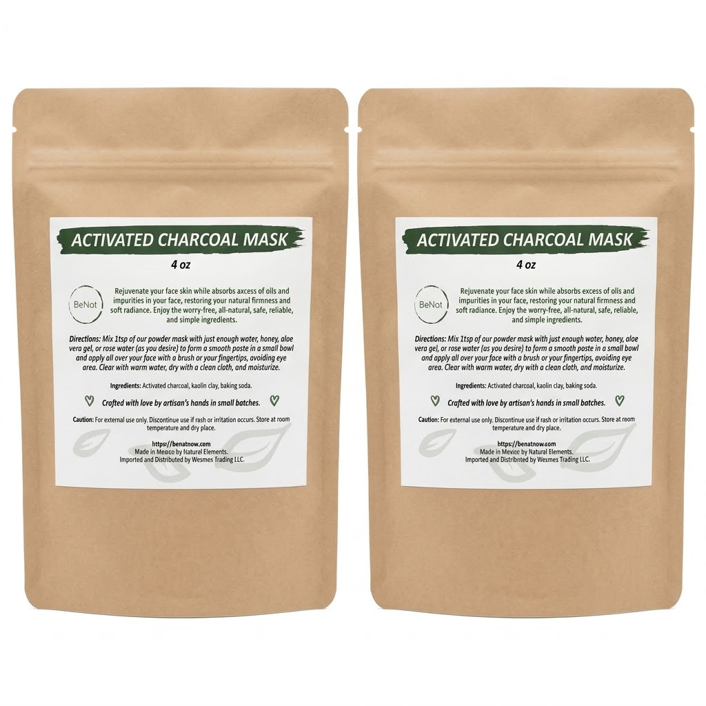 2-pack Activated Charcoal Facial Mask - product photo 1