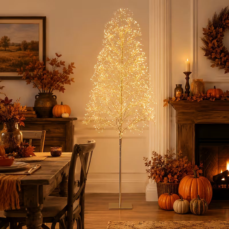 70.9-Inch Lighted Decorative Tree Lamp with 1600 Warm White LEDs