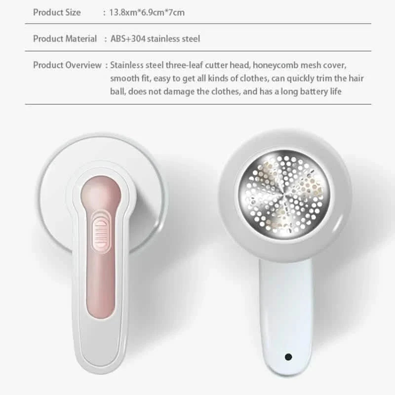 Electric Fabric Shaver & Lint Remover – Rechargeable Fuzz Cleaner