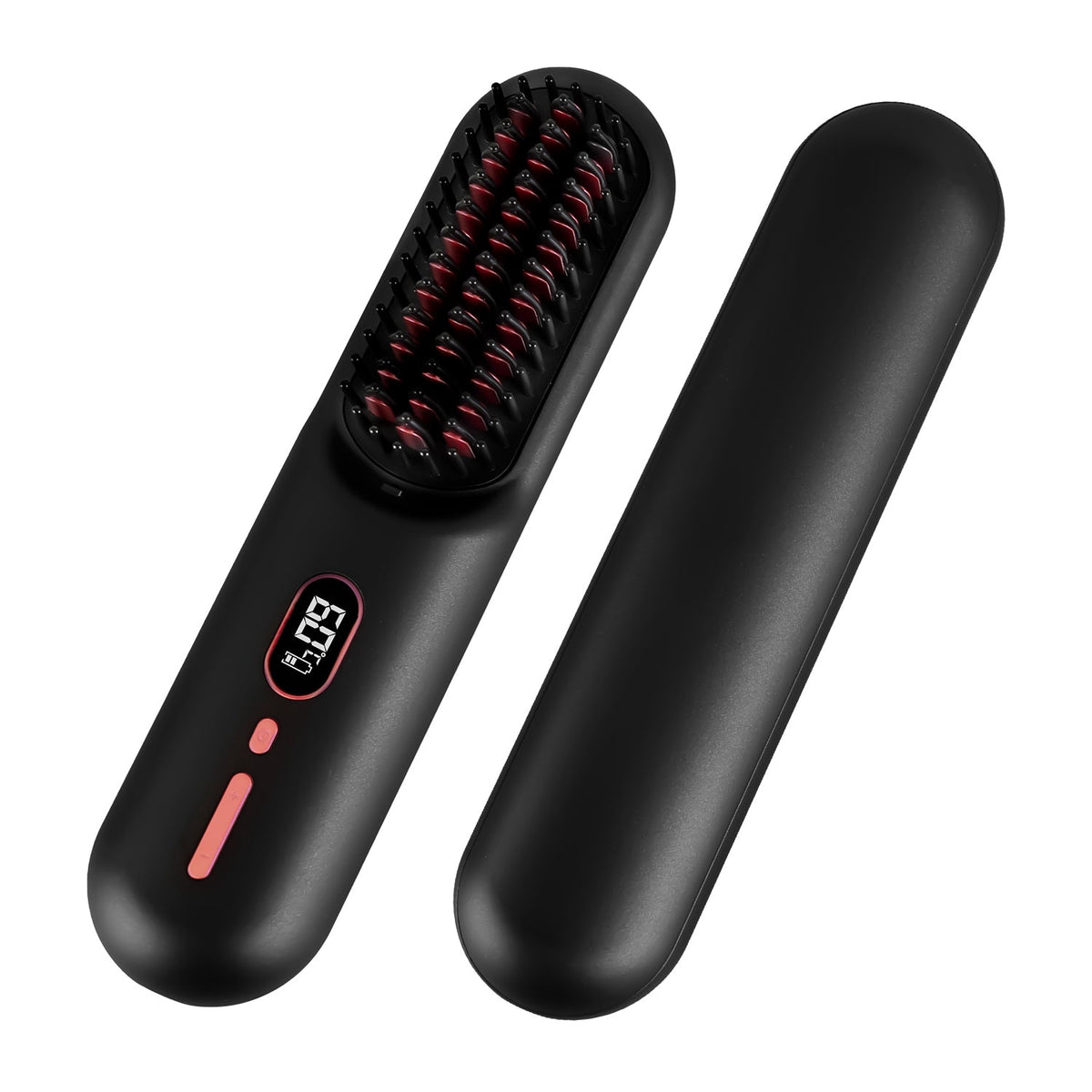 Cordless Hair Straightener Brush – 12 Heat Levels