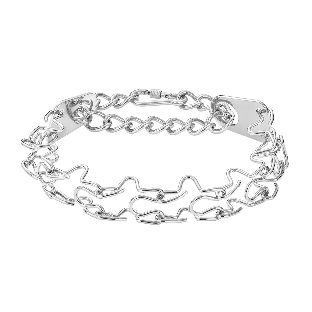 Stainless Steel Dog Collar with Detachable Buckle