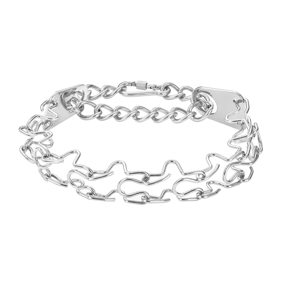 Stainless Steel Dog Collar with Detachable Buckle