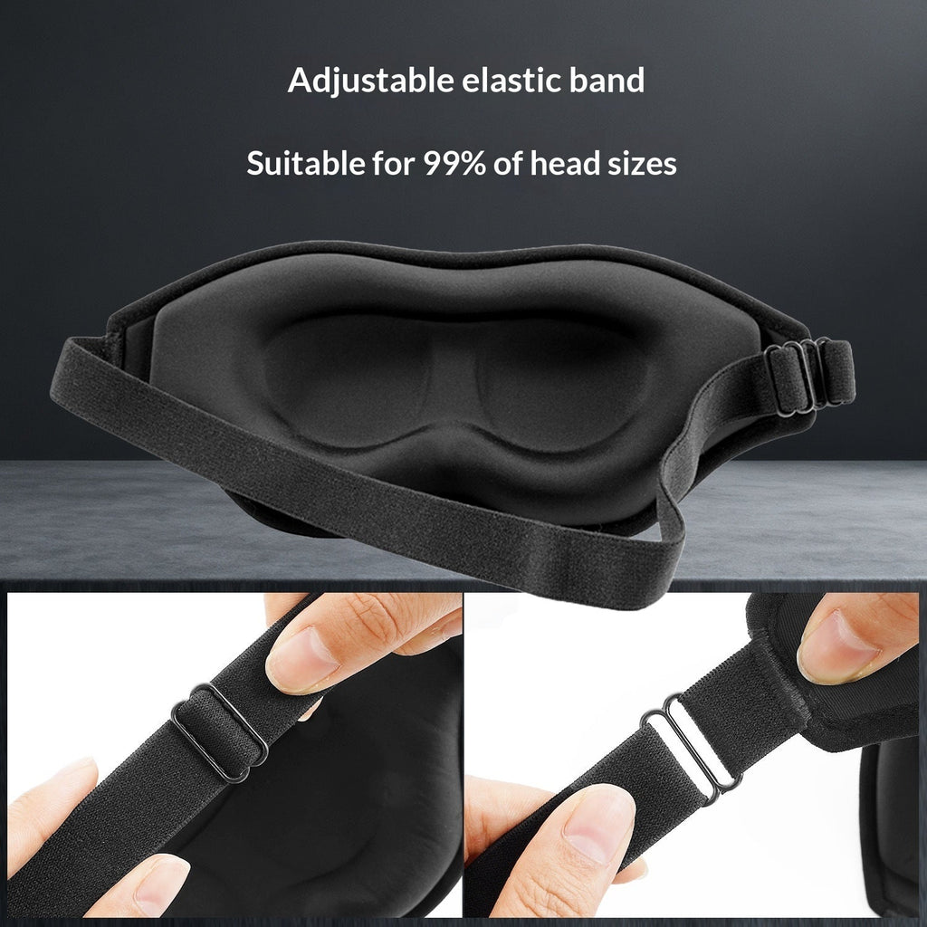 130g 3D Weighted Sleep Mask with Light-Blocking Design