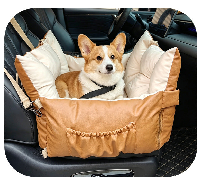 2-in-1 Waterproof Dog Car Seat and Travel Bed