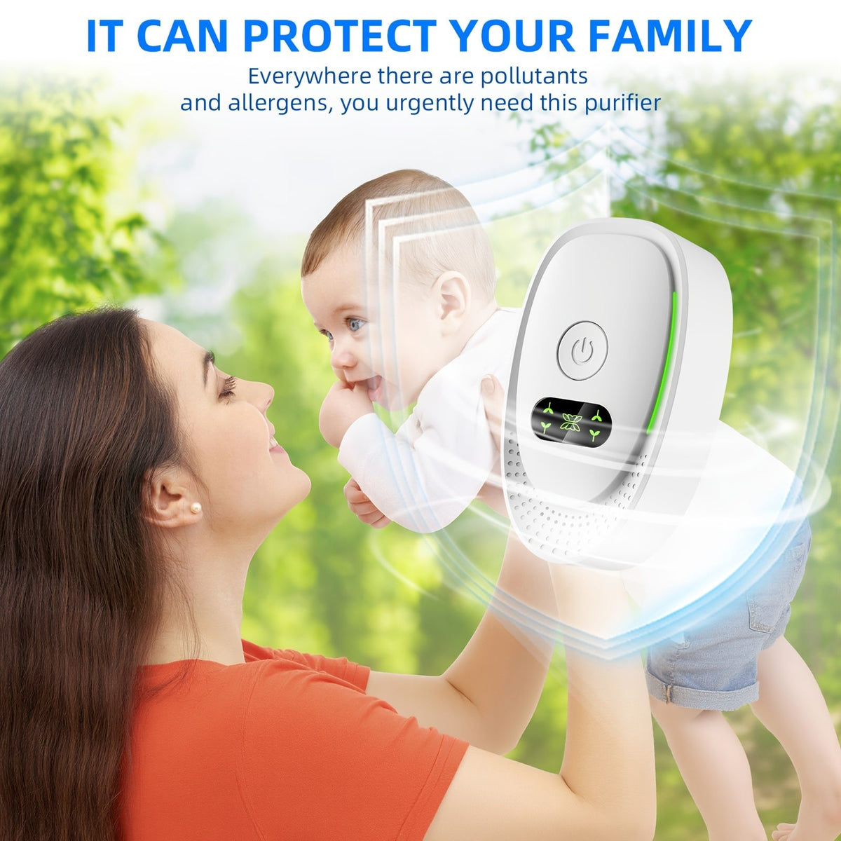 Portable Ozone Generator Home Air Purifier
