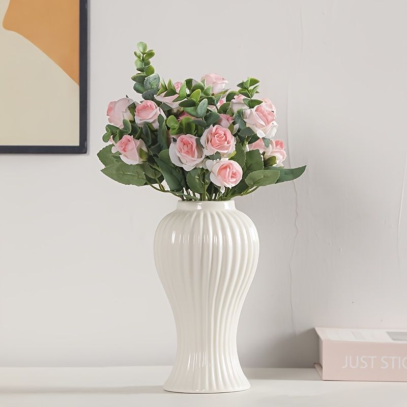 Minimalist Ceramic Vase for Dried Flowers