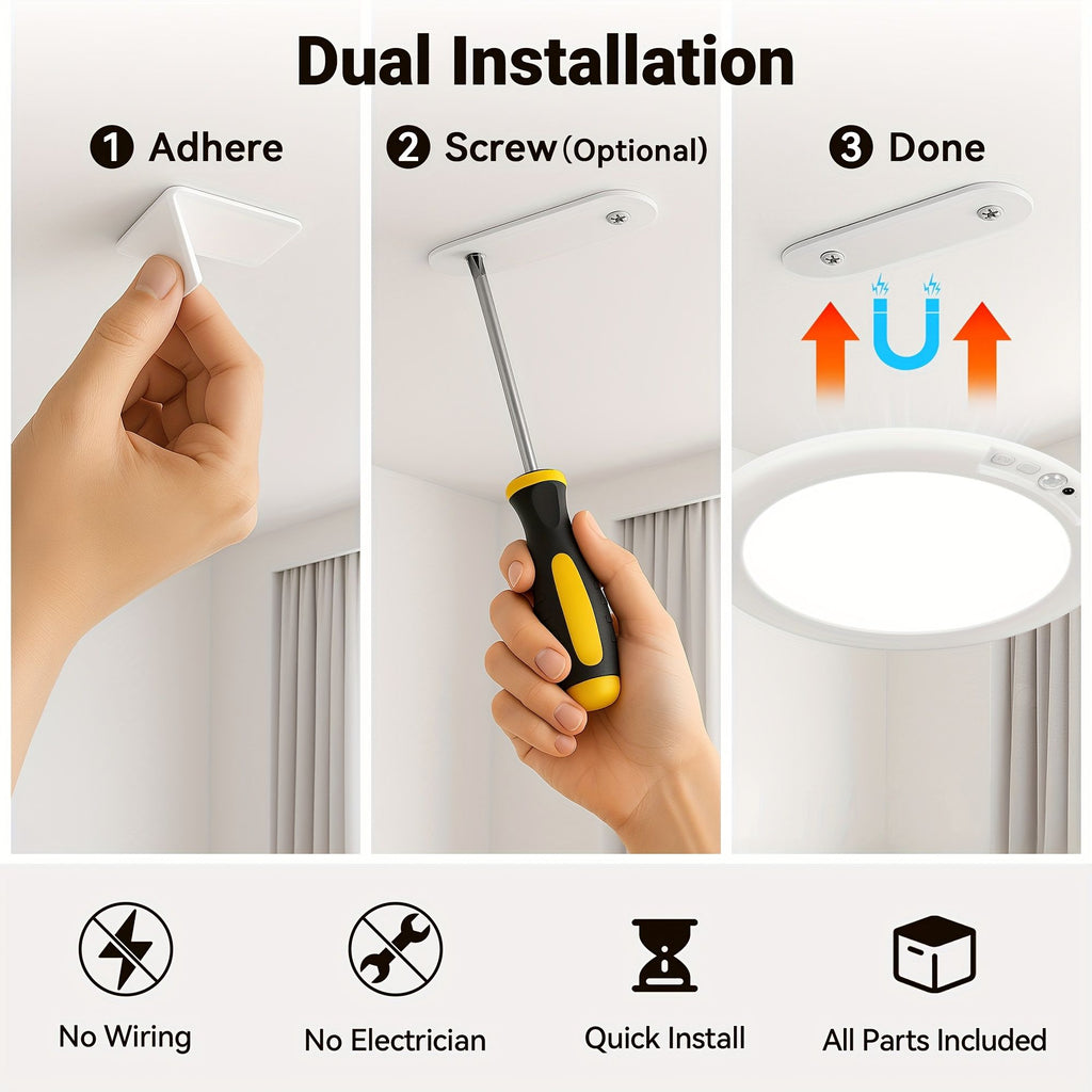 Rechargeable LED Ceiling Light with Motion Sensor