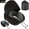 Hooded U-Shaped Travel Neck Pillow