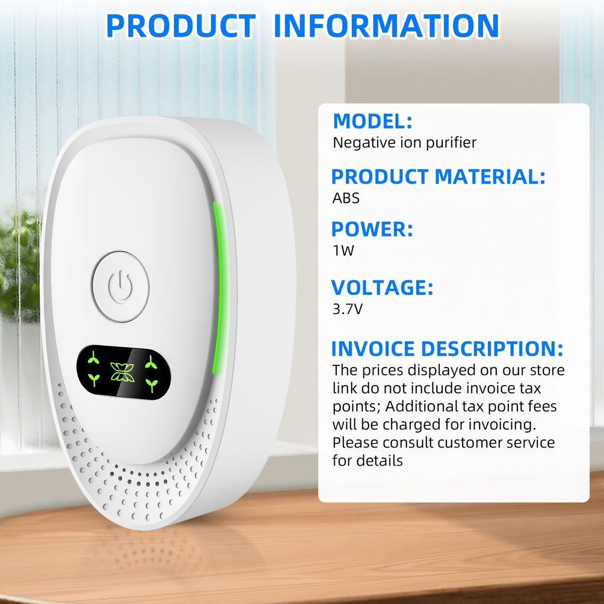 Portable Ozone Generator Home Air Purifier