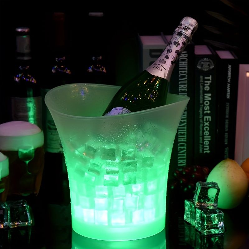 LED Colorful Glowing Beer Ice Bucket 5L