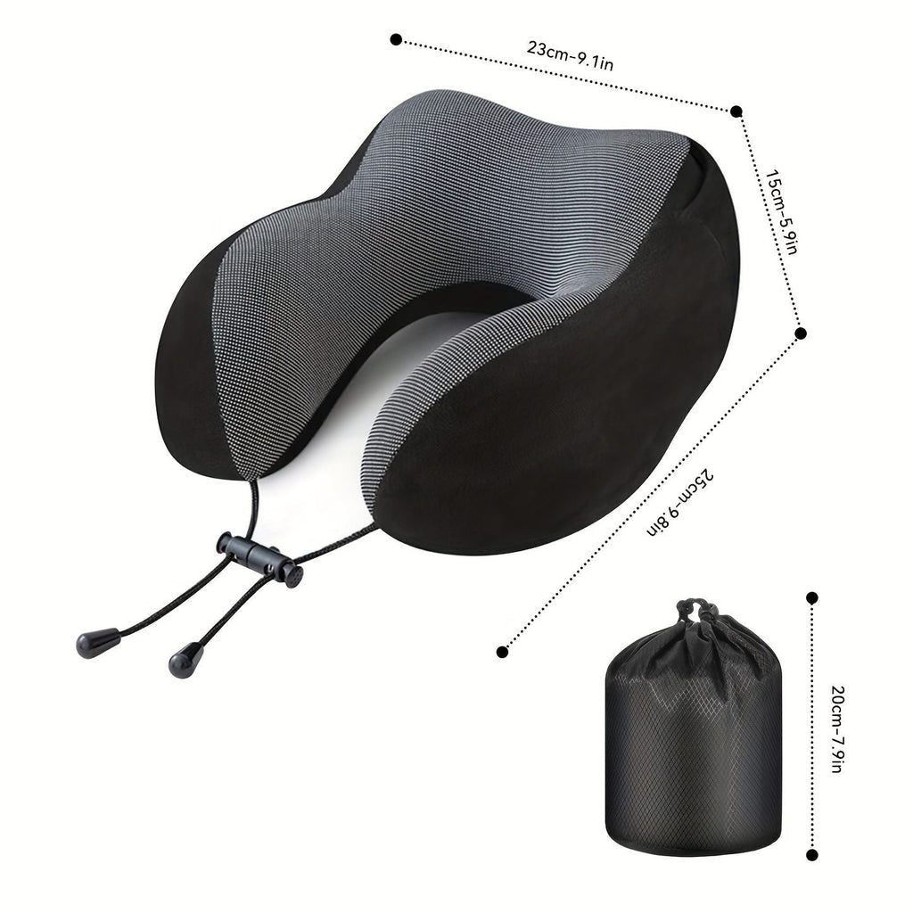 Hooded U-Shaped Travel Neck Pillow