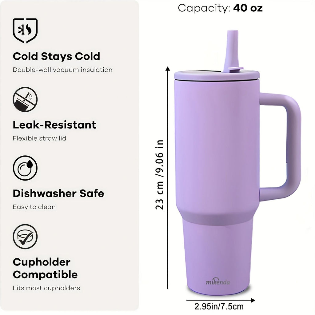 Stainless Steel Insulated Tumbler with Lid and Straw