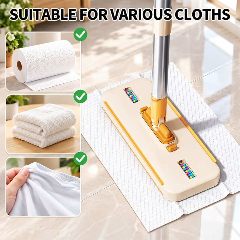 10.2-Inch Automatic Fabric-Clamping Flat Mop