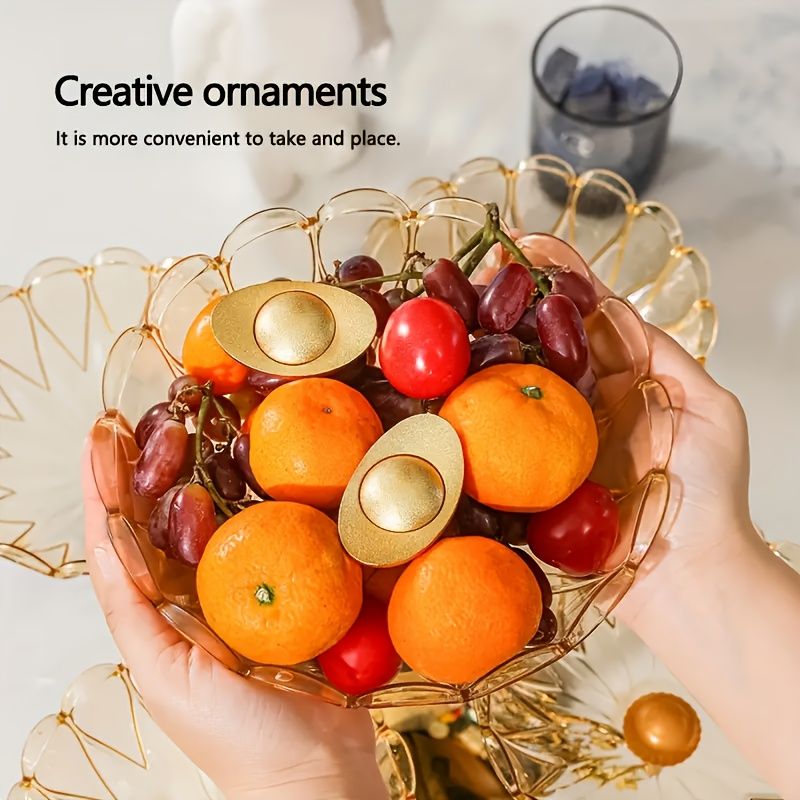Rotating Multi-Layer Five-Plate Crystal Fruit Plate