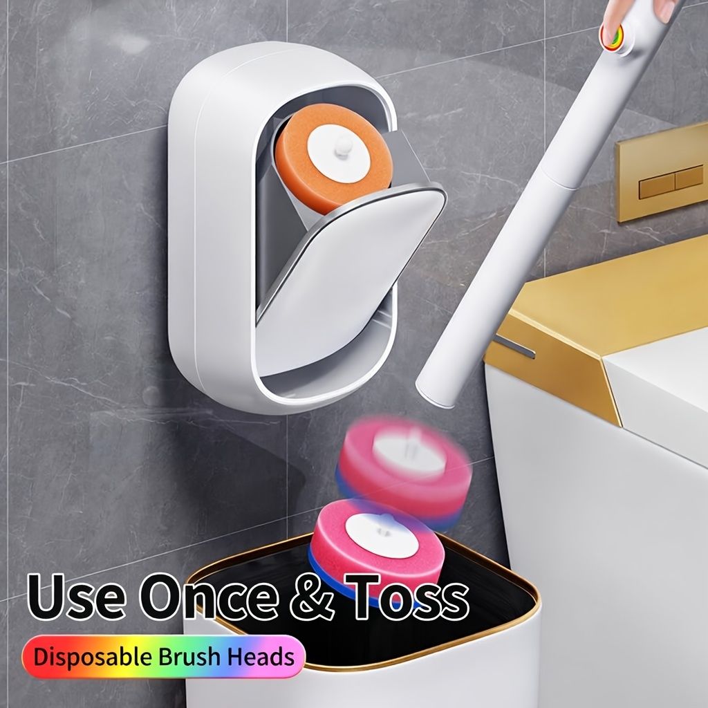 Automatic Toilet Brush Set with 28 Refill Heads