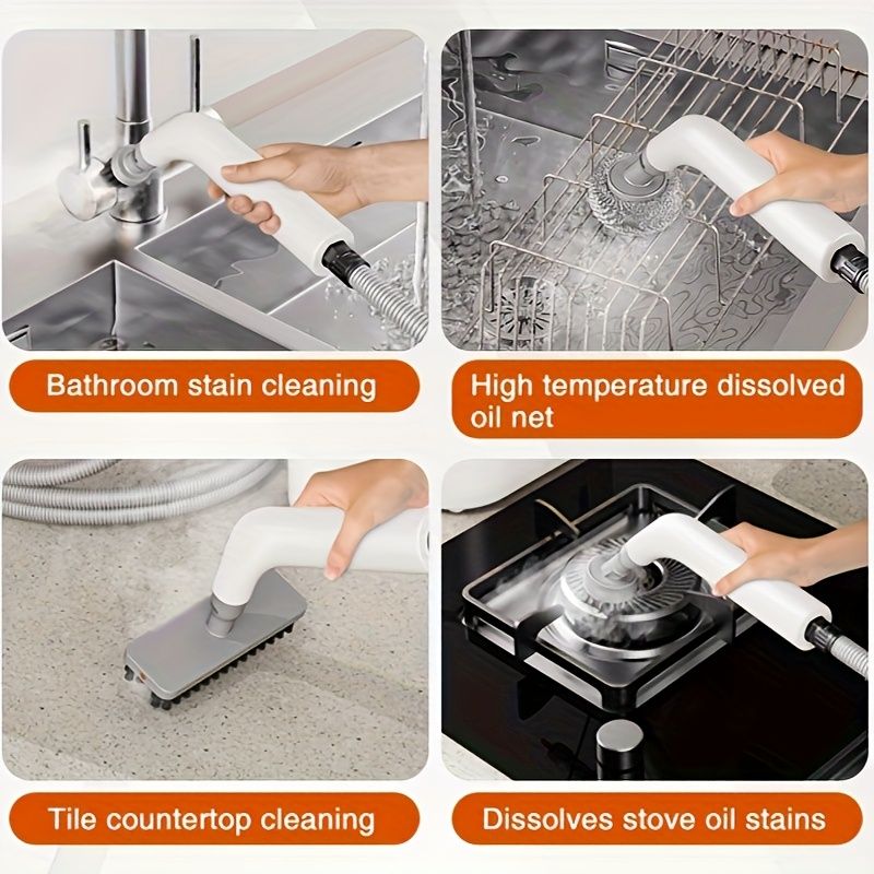 Handheld Steam Cleaner 1400ml with 6 Nozzles