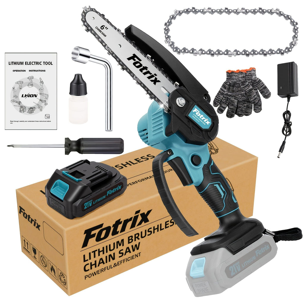 6 Inch Mini Cordless Chainsaw with Storage Case