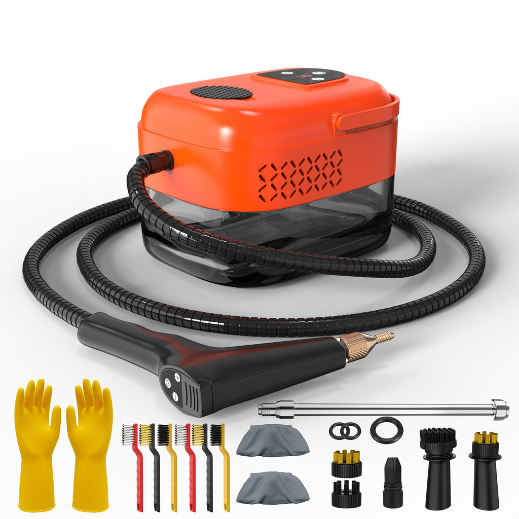 Handheld High Pressure Steam Cleaner with 35-Piece Accessory Set