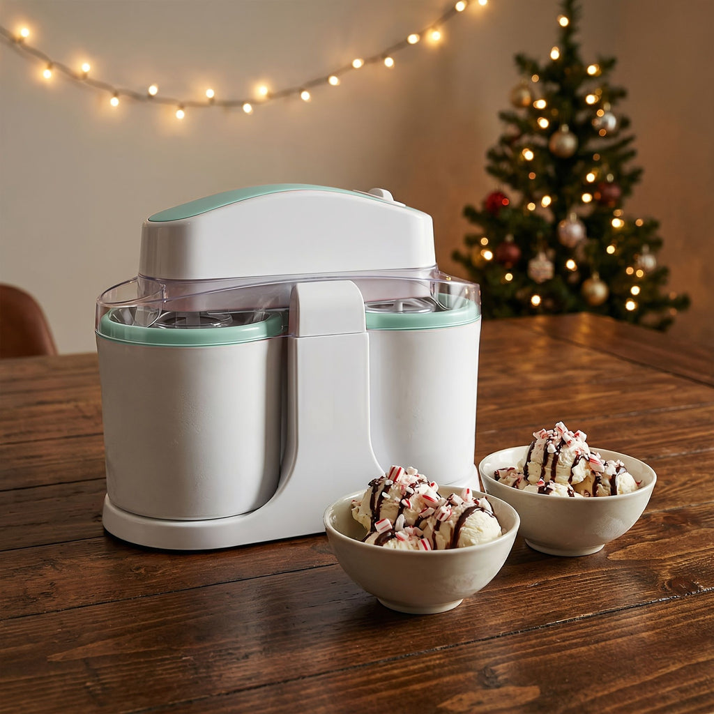 Dual Cup Homemade Ice Cream Maker