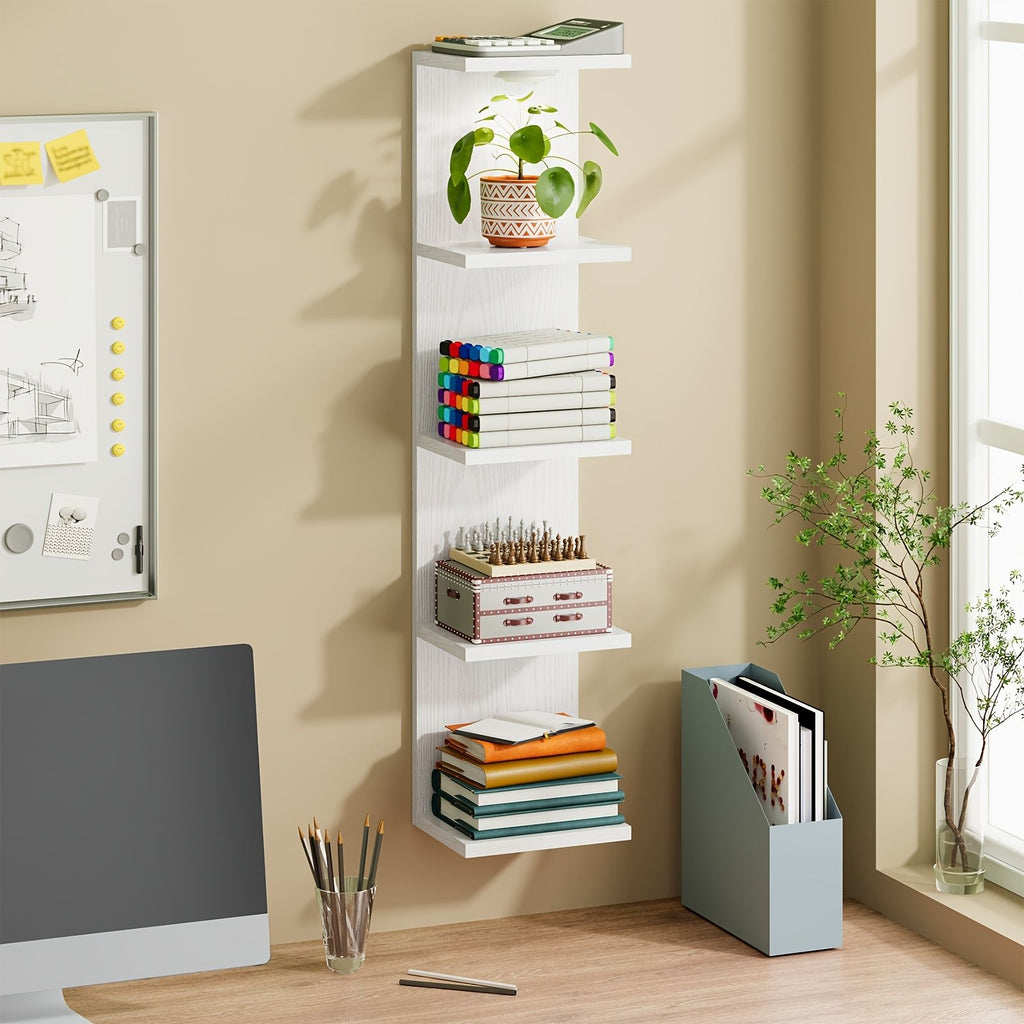 Modern Floating Shelf LED Wall Mounted Wood