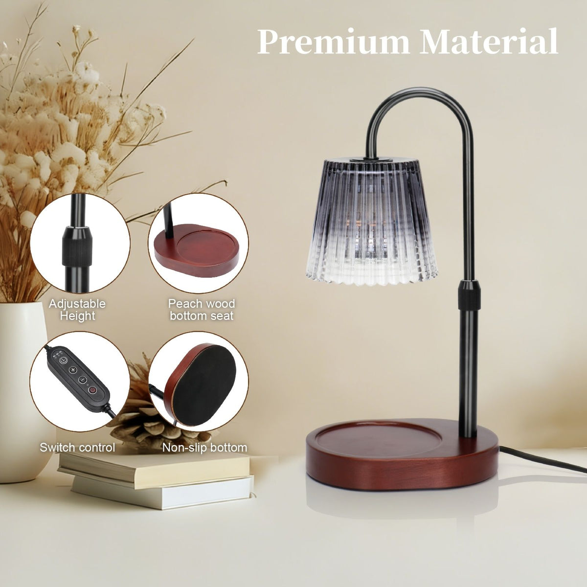Dimmable Candle Warmer Lamp with Timer