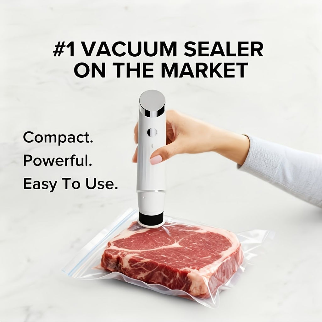 USB Rechargeable Food Vacuum Sealer with 10 Bags