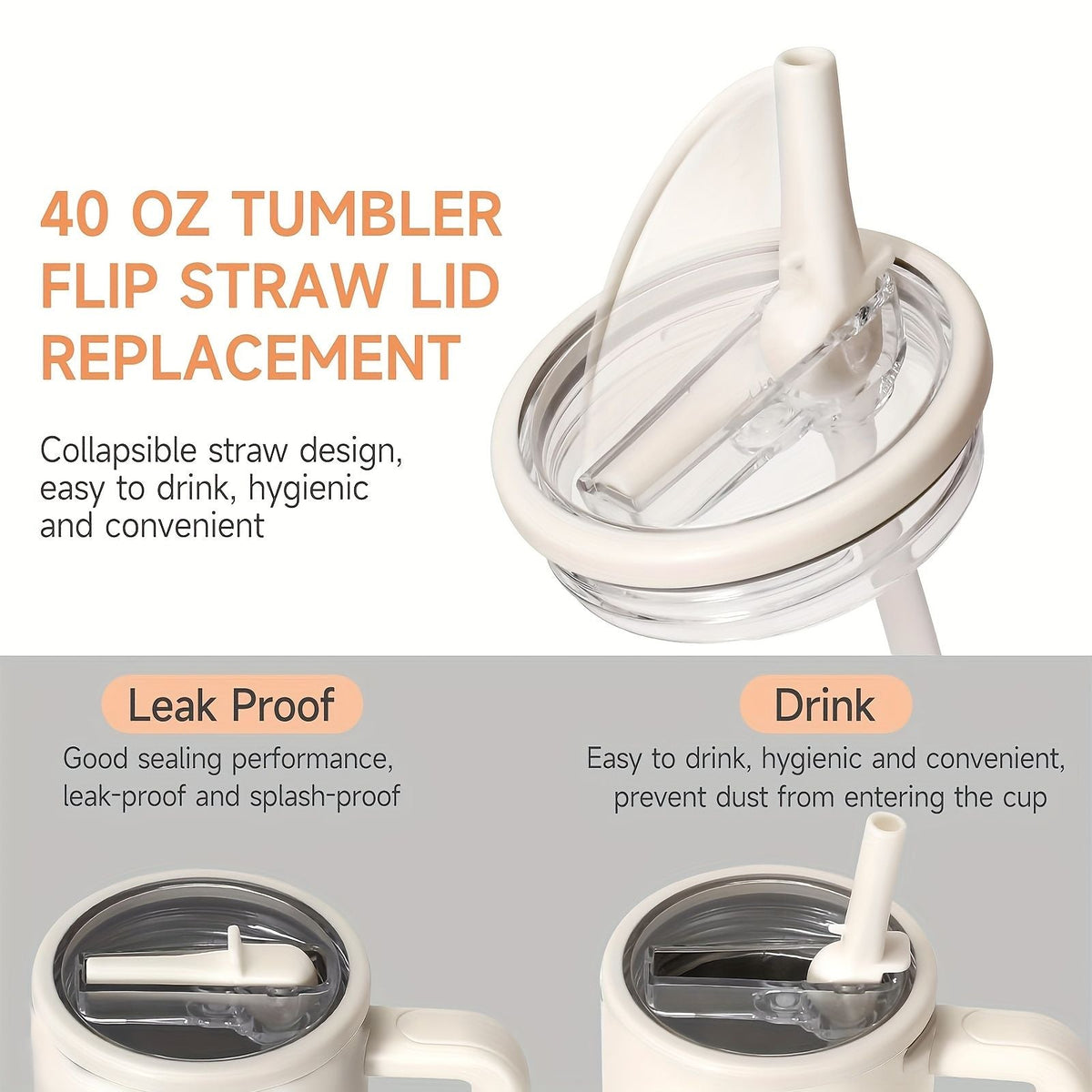 Stainless Steel Insulated Tumbler with Lid and Straw