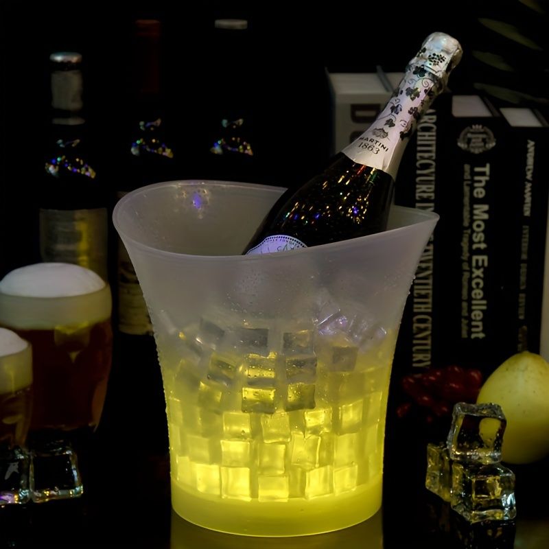 LED Colorful Glowing Beer Ice Bucket 5L