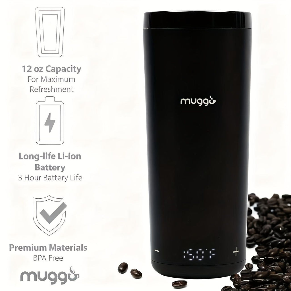 12 oz Rechargeable Electric Self-Heating Coffee Mug with Temperature Control