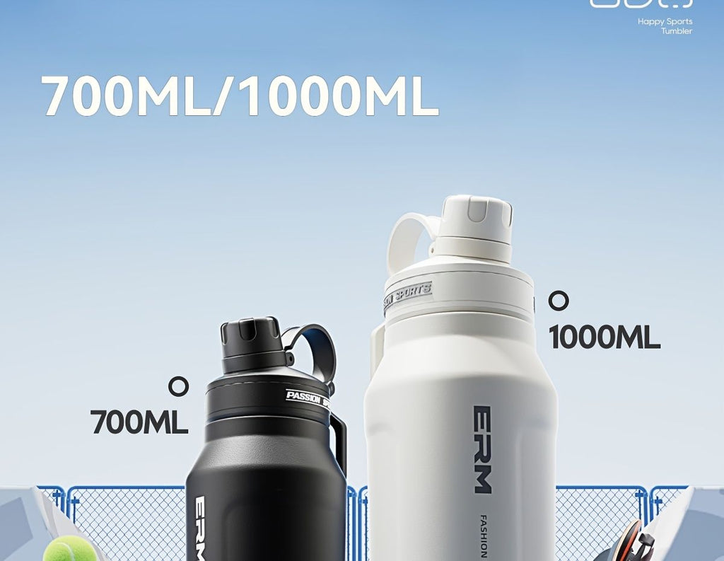 Insulated Stainless Steel Water Bottle with 2 in 1 Straw Spout