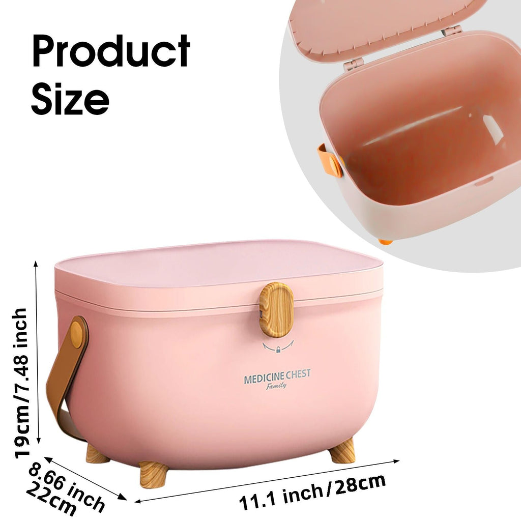 Multi-Layer Medicine Storage Box with Handle
