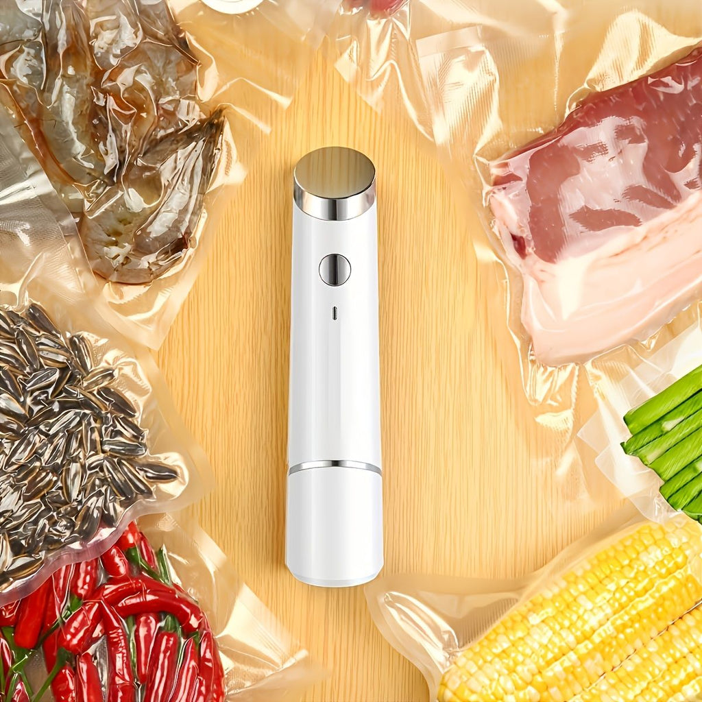 USB Rechargeable Food Vacuum Sealer with 10 Bags