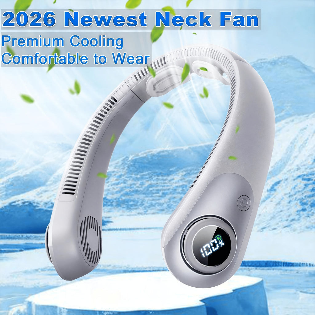 Bladeless Neck Fan 5000mAh 360° Cooling