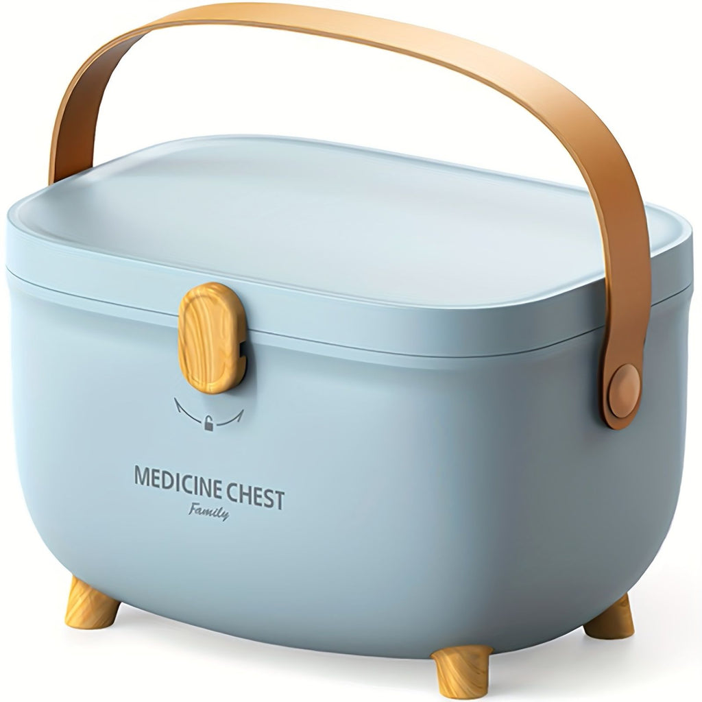 Multi-Layer Medicine Storage Box with Handle