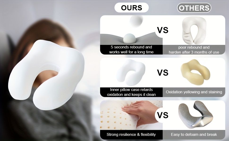 Hooded U-Shaped Travel Neck Pillow