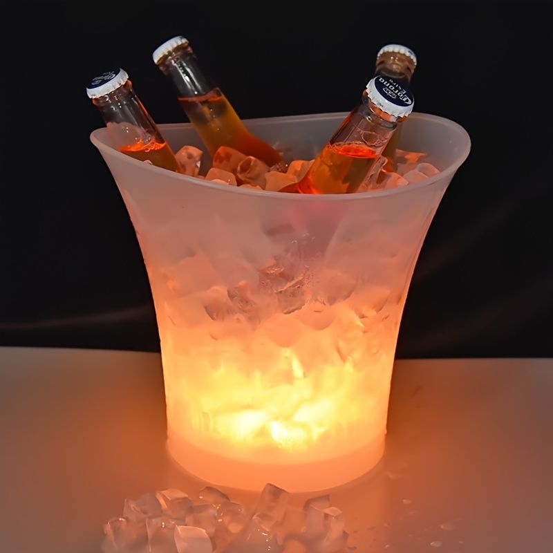 LED Colorful Glowing Beer Ice Bucket 5L